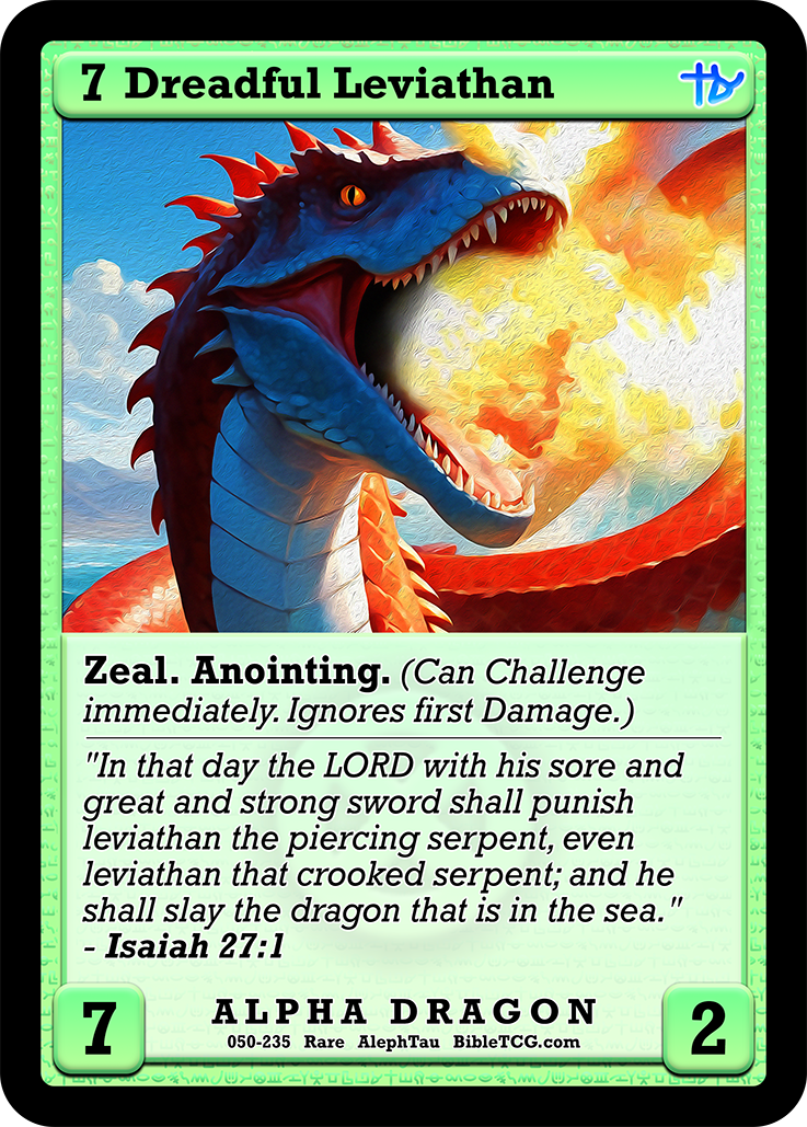 Card Back Christian Bible Trading Card Game Bible TCG