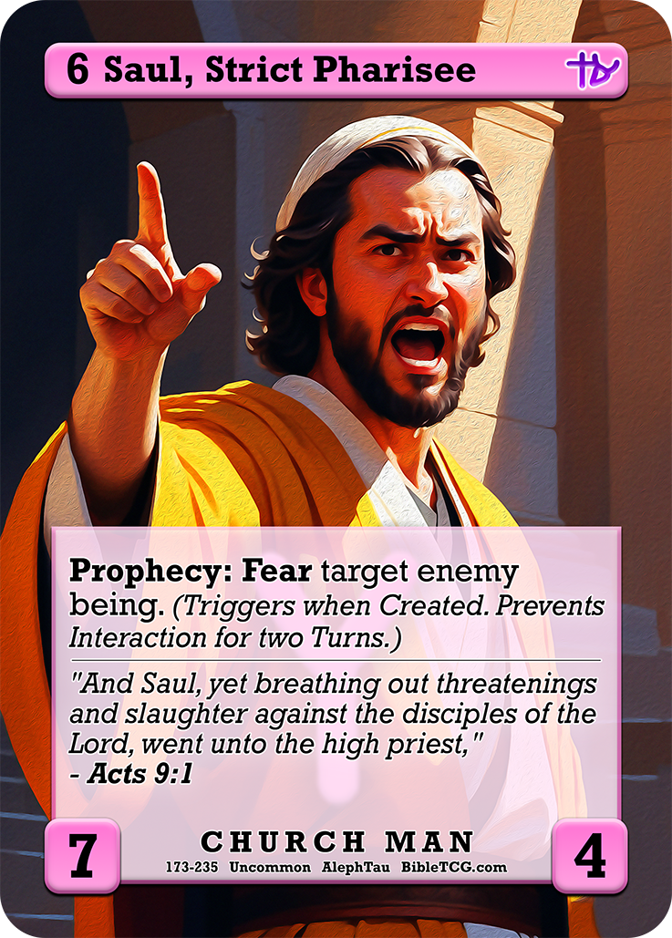 Card Back Christian Bible Trading Card Game Bible TCG