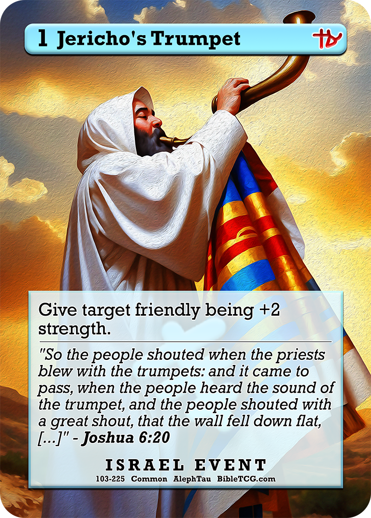 Card Back Christian Bible Trading Card Game Bible TCG