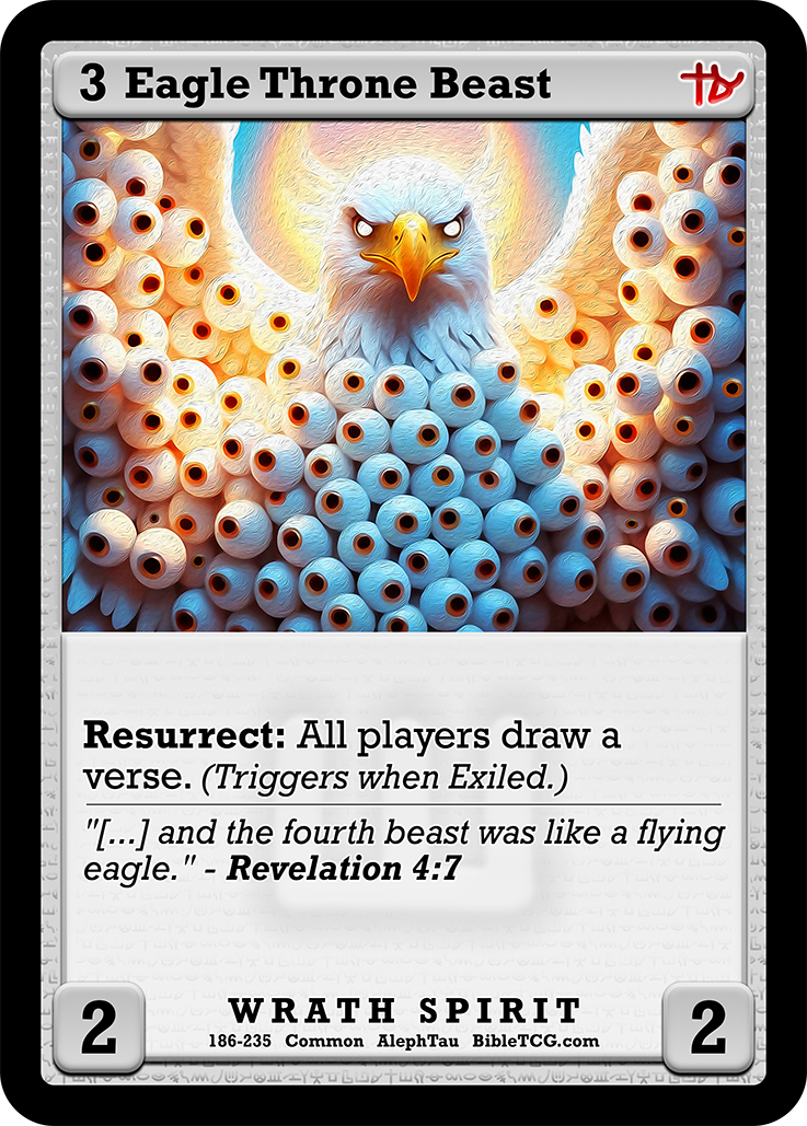 Card Back Christian Bible Trading Card Game Bible TCG