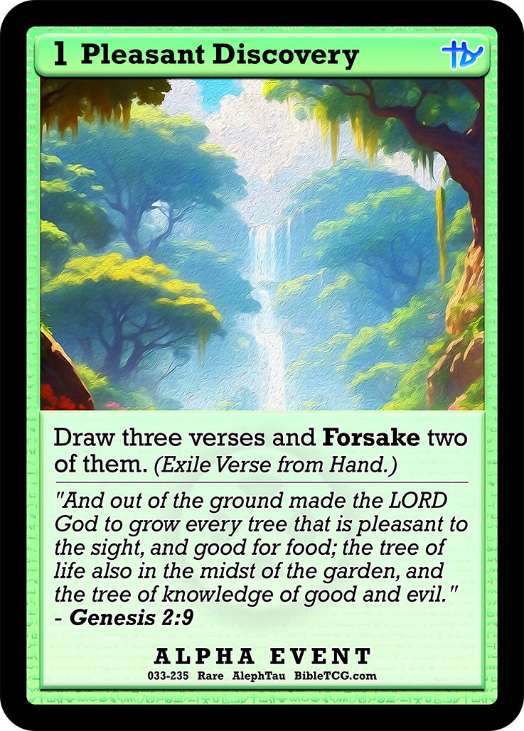 Card Back Christian Bible Trading Card Game Bible TCG