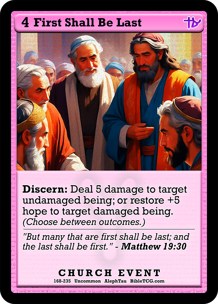 Card Back Christian Bible Trading Card Game Bible TCG