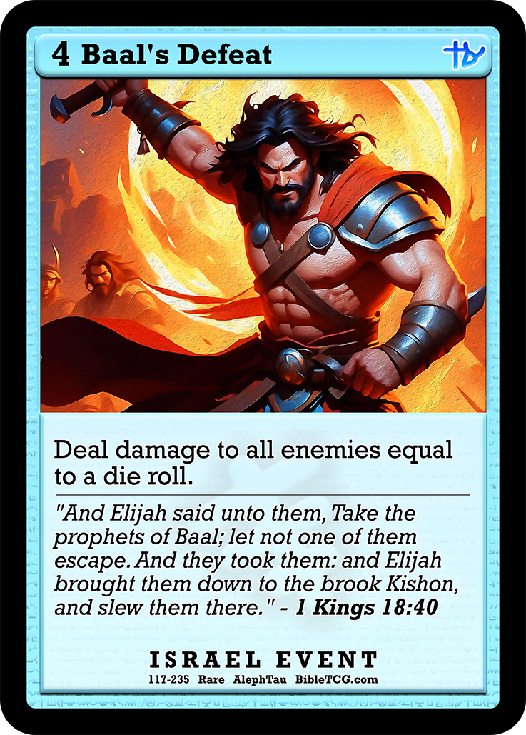 Card Back Christian Bible Trading Card Game Bible TCG