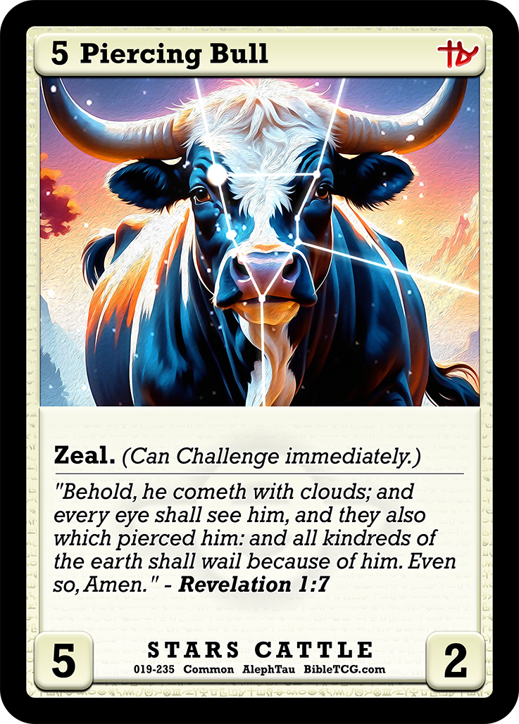 Card Back Christian Bible Trading Card Game Bible TCG