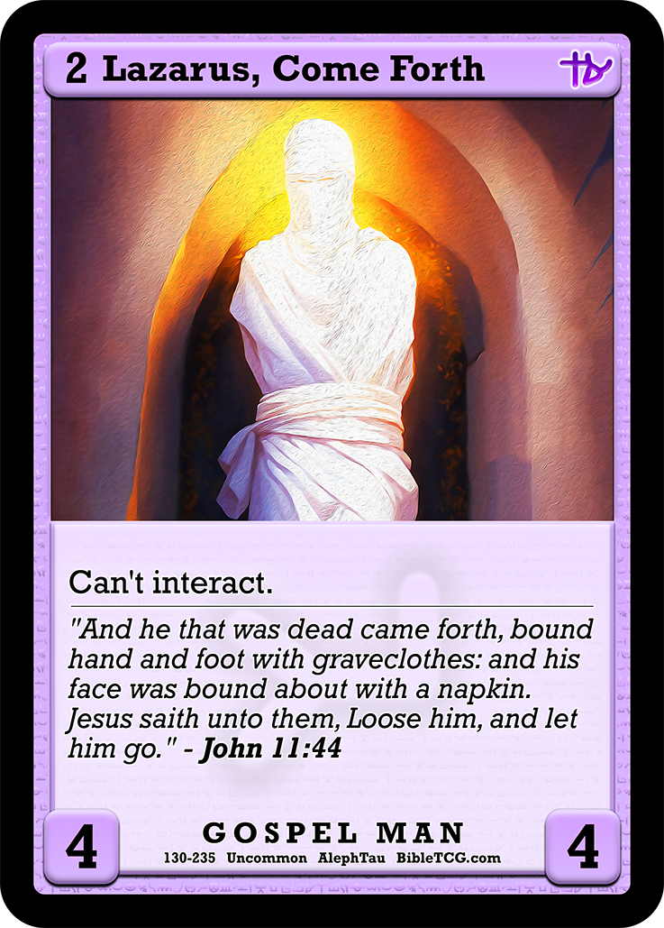 Card Back Christian Bible Trading Card Game Bible TCG