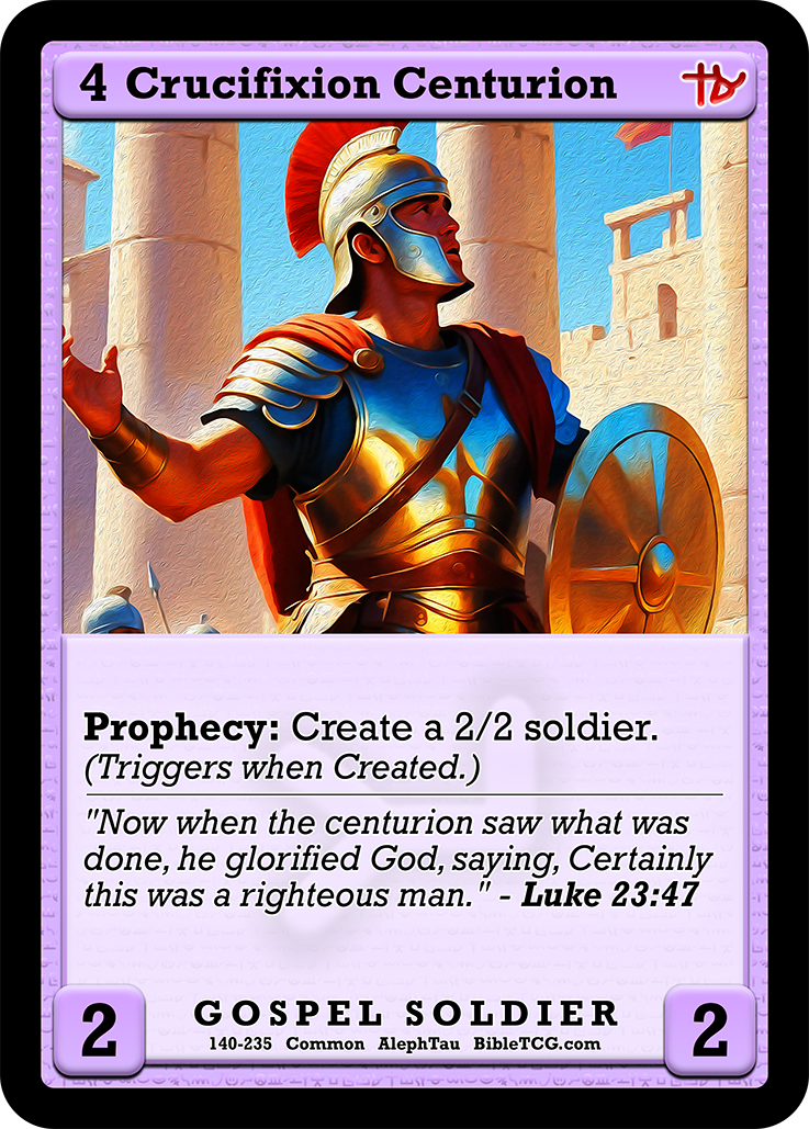 Card Back Christian Bible Trading Card Game Bible TCG