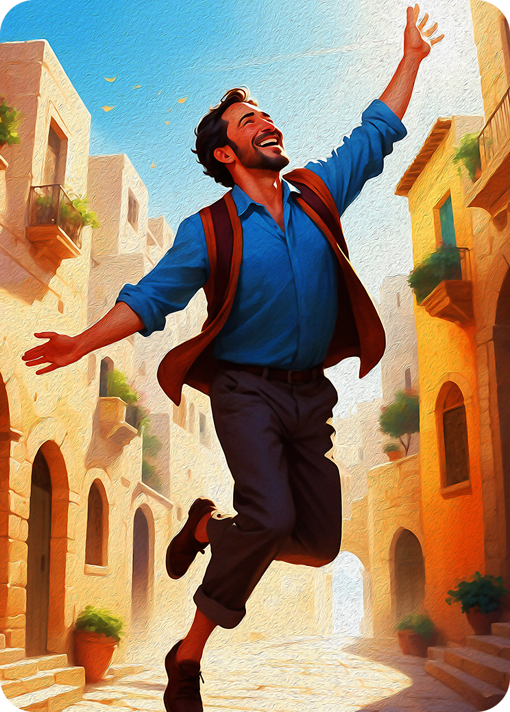 Grateful Inhabitant Artwork — Bible TCG Genesis Set card 204/250