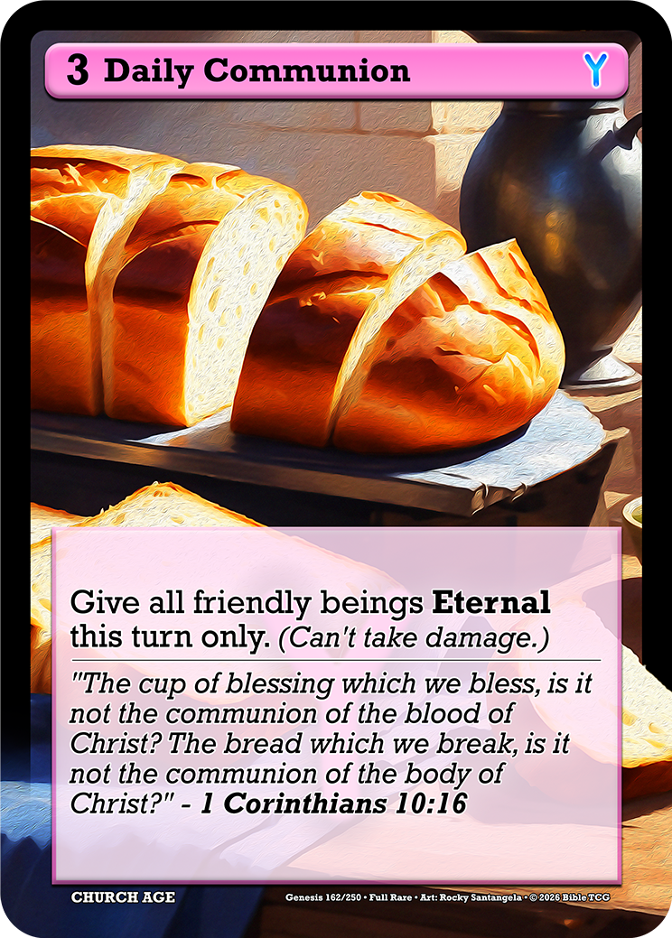Daily Communion Full Art — Bible TCG Genesis Set card 162/250