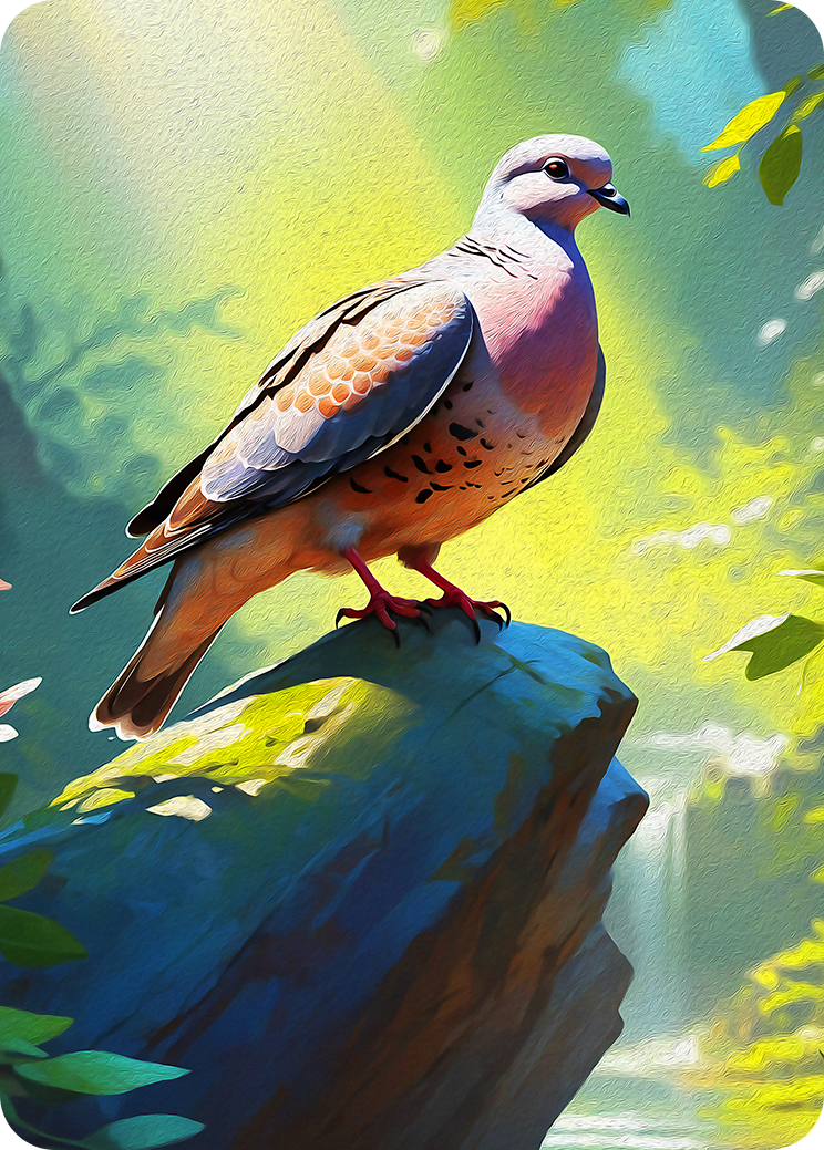Sacred Turtledove Artwork — Bible TCG Genesis Set card 58/250