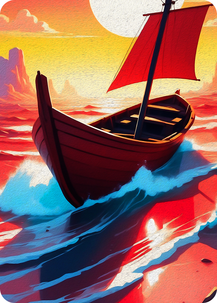 Sea Of Blood Artwork — Bible TCG Genesis Set card 199/250