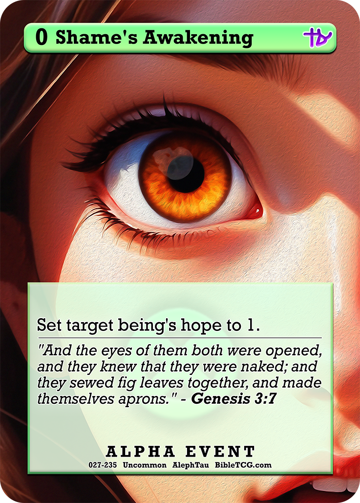 Card Back Christian Bible Trading Card Game Bible TCG