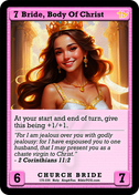 Bride, Body Of Christ – Base Art – Holy Church Bride – AlephTau Set – Bible TCG