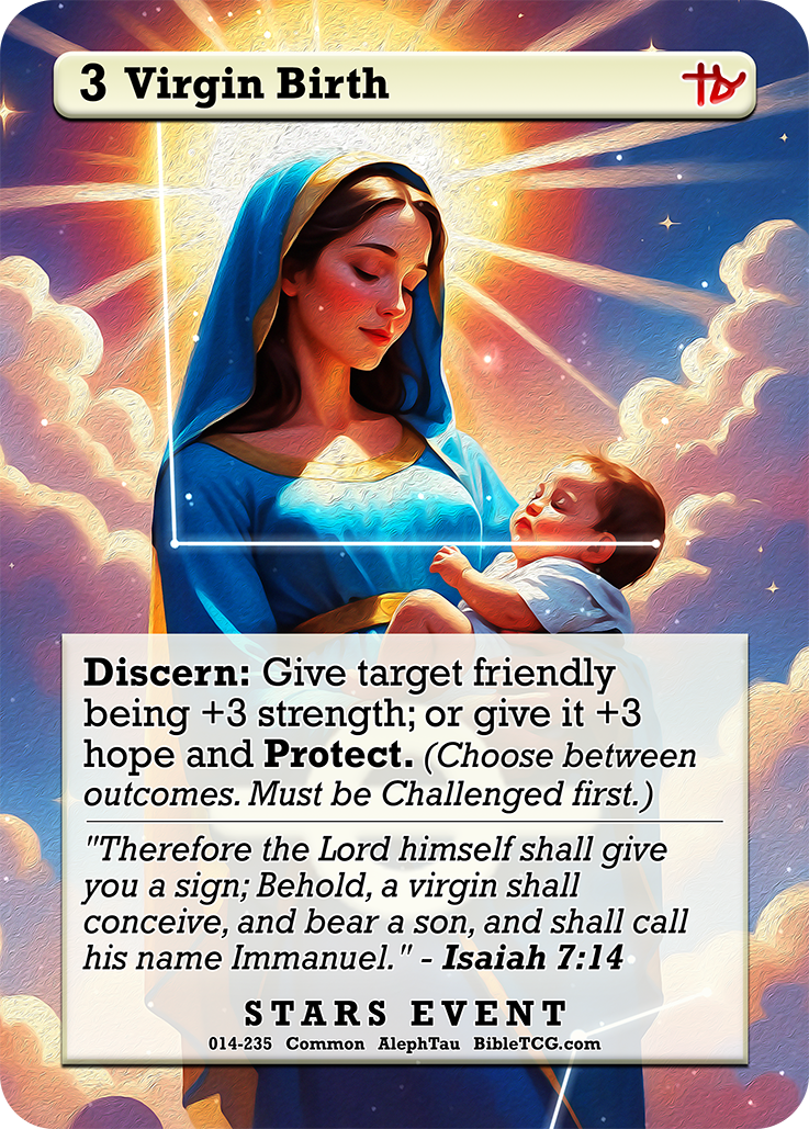 Card Back Christian Bible Trading Card Game Bible TCG