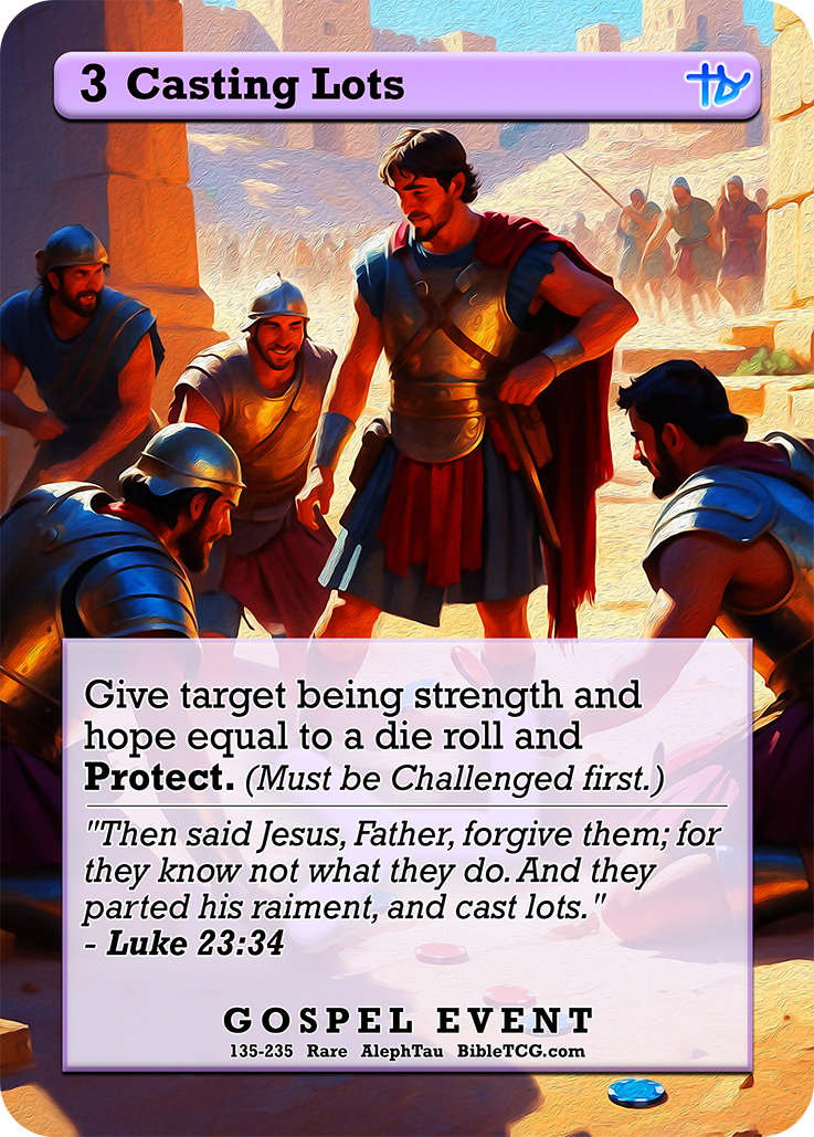 Card Back Christian Bible Trading Card Game Bible TCG