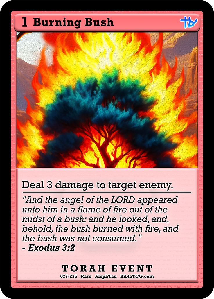 Card Back Christian Bible Trading Card Game Bible TCG