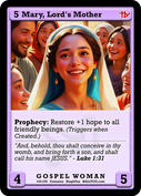 Mary, Lord’s Mother – Base Art – Common Gospel Woman – AlephTau Set – Bible TCG