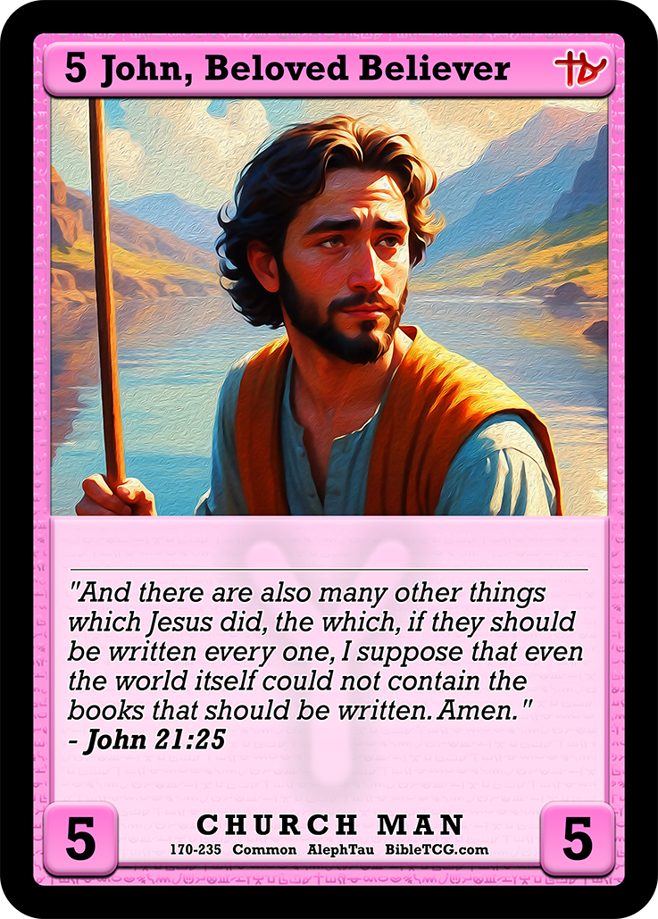 John, Beloved Believer Church Age Christian Trading Card Game Bible TCG AT170 Base Art