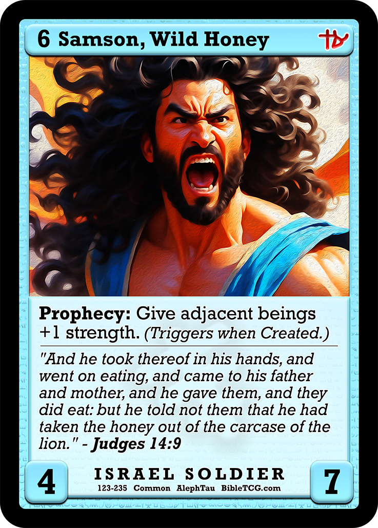 Card Back Christian Bible Trading Card Game Bible TCG