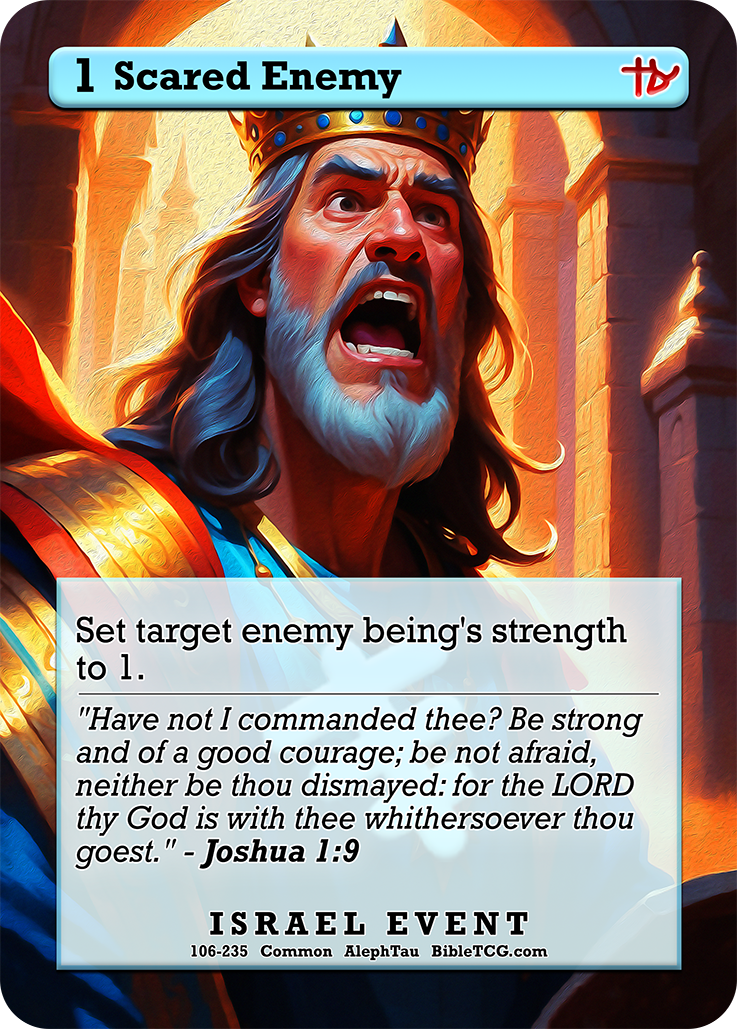 Card Back Christian Bible Trading Card Game Bible TCG