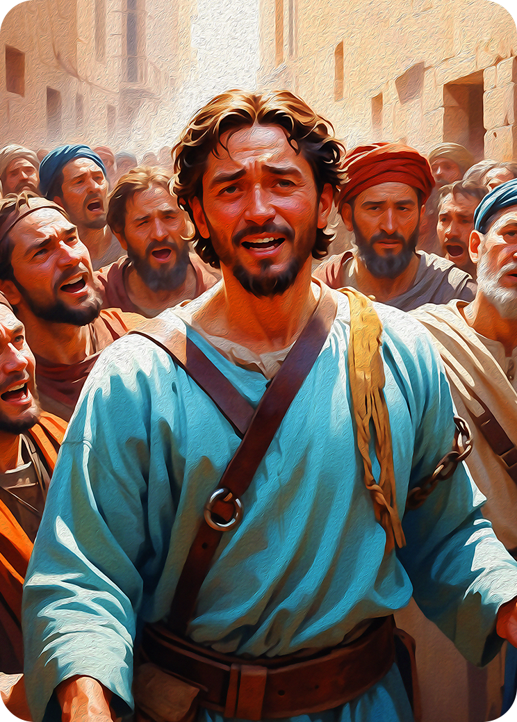 Release Barabbas Artwork — Bible TCG Genesis Set card 134/250
