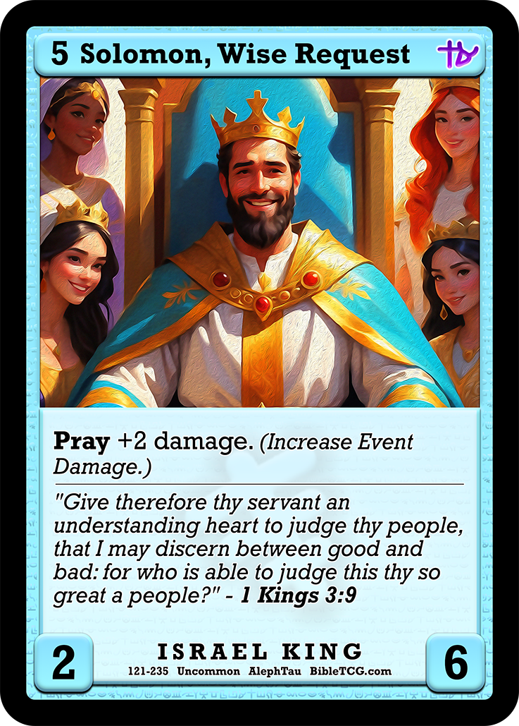 Card Back Christian Bible Trading Card Game Bible TCG
