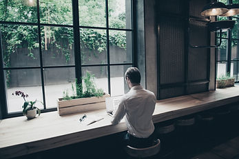 Rear View of a Businessman