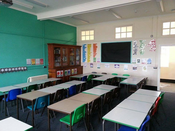 A scool classroom completed by Chris Charles Ammanford painter