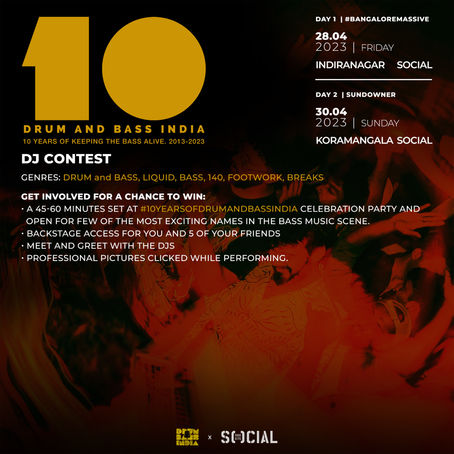 #10YearsOfDrumandBassIndia DJ CONTEST