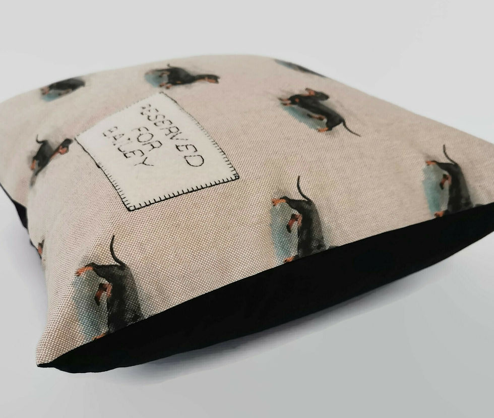 Thumbnail: Window seat cushion, Personalised sausage dog gifts, dachshund gifts