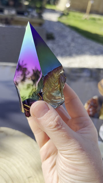 Thumbnail: Aura obsidian top polished point 
