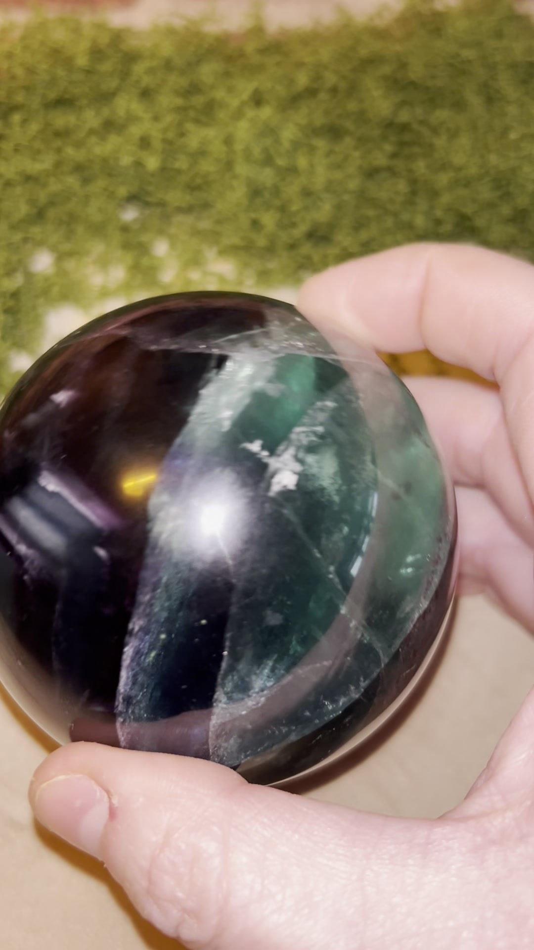Fluorite sphere