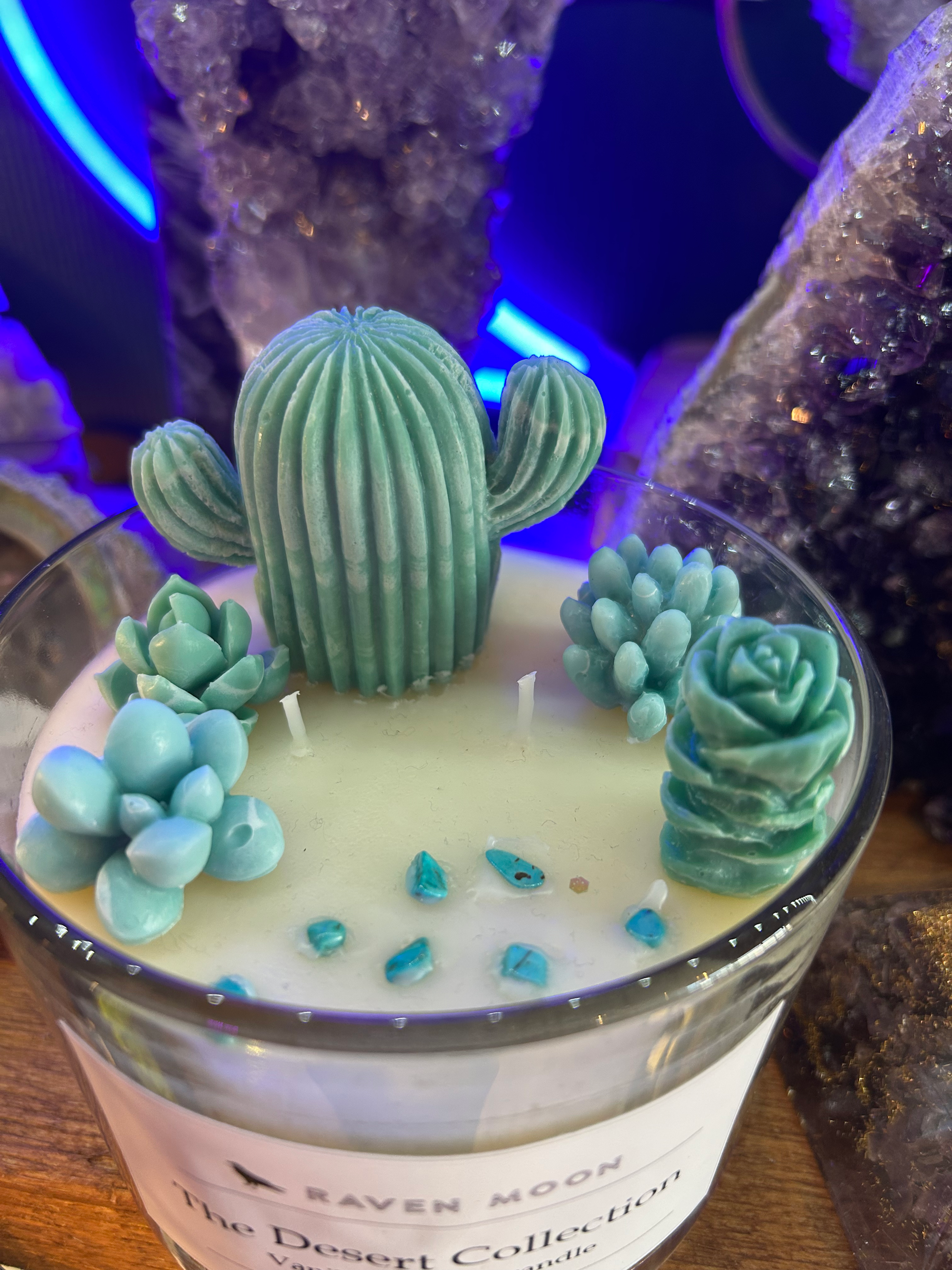 The Cactus candle vanilla scented 