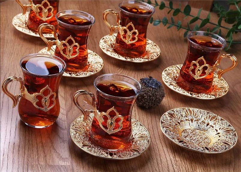 Gold Color Harman Tea & Coffee Set