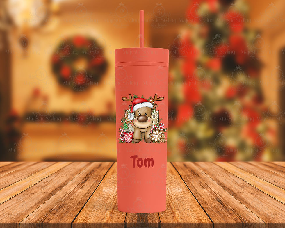 Hot Chocolate Reindeer Skinny Tumbler