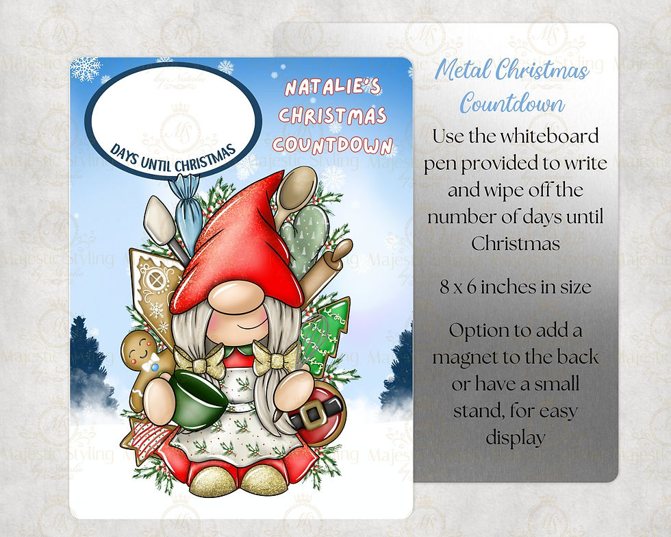 Baking Gnome Christmas Countdown