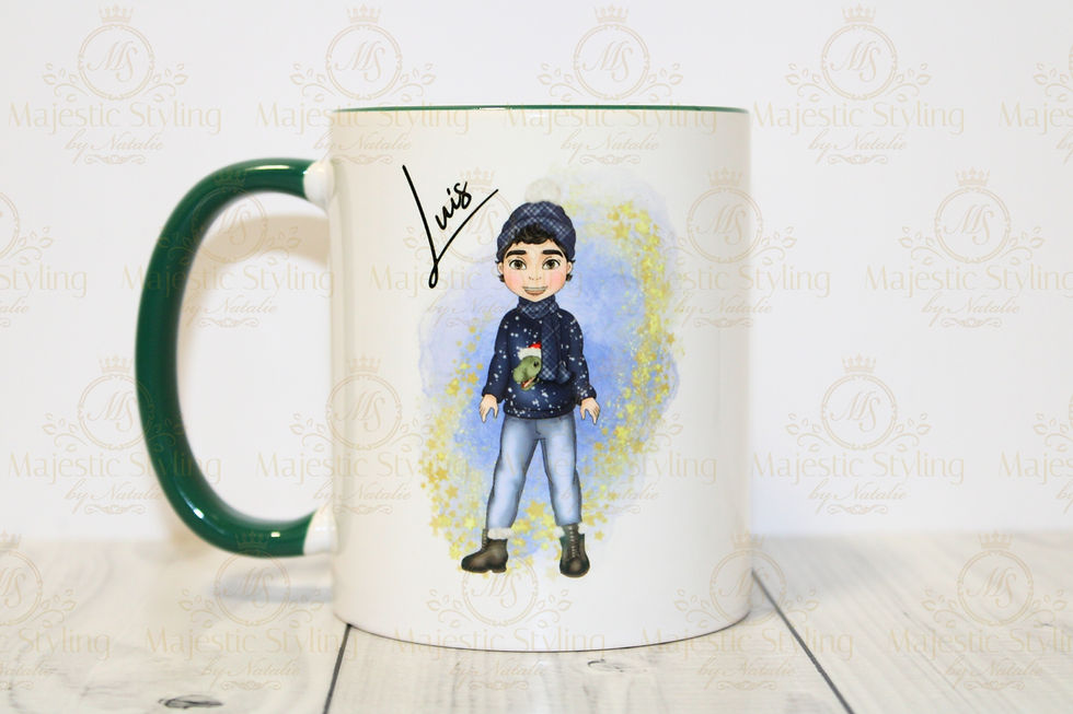 Christmas Dino Jumper Boy Mug (11oz)