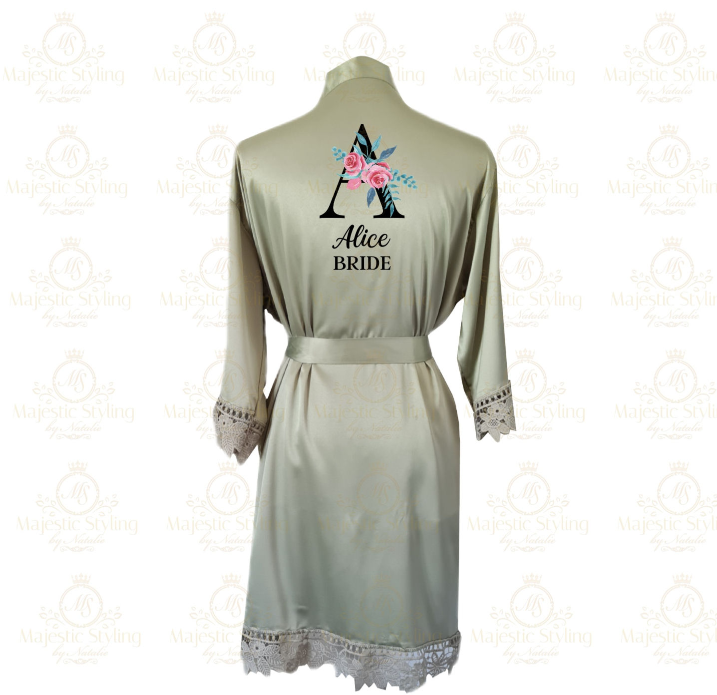 Floral Letter Collection - Robe (Satin Lace)