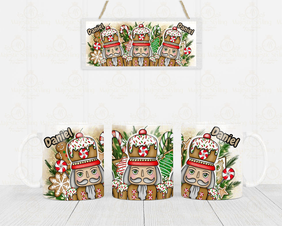 Gingerbread Nutcracker Trio Mug