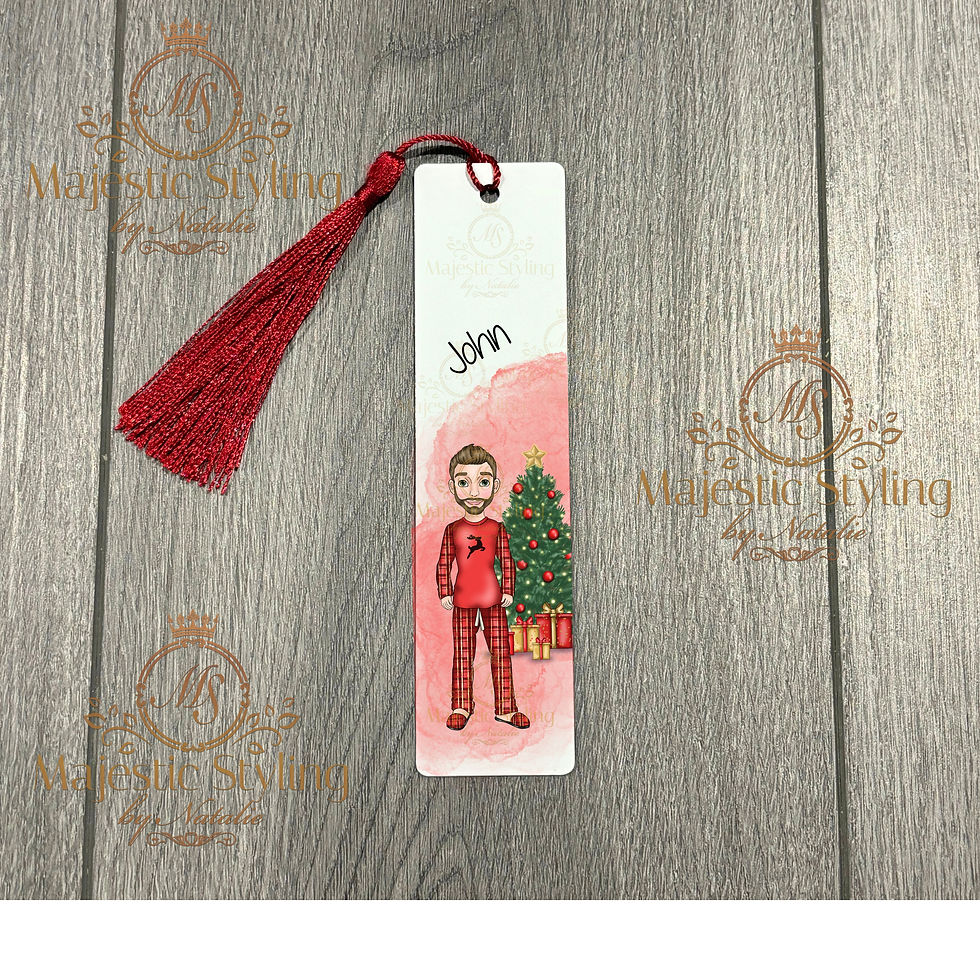 Christmas PJ Bookmark (Male)