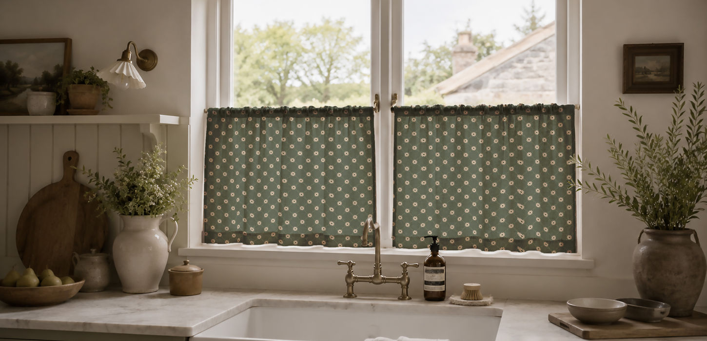 Daisy Chains- A Hand-painted floral surface pattern from the Garden Of Memories collection by Kate Jane.