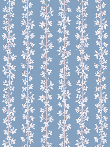 Forsythia is a Hand-painted floral, botanical surface pattern from the Garden Of Memories collection by Kate Jane.