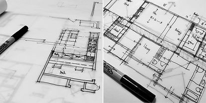 Photo of architectural drawing