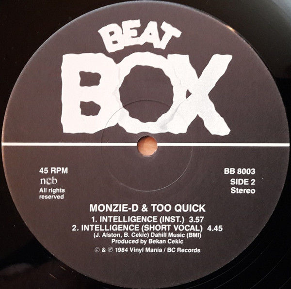 Miniatura: Monzie-D & Too Quick - Intelligence (Remix) / Vinil
