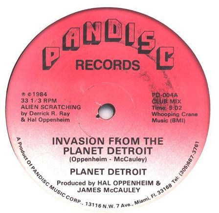 Planet Detroit - Invasion From The Planet Detroit / Single