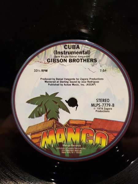 Miniatura: Gibson Brothers – Cuba (Vocal / Instrumental) Single Import.