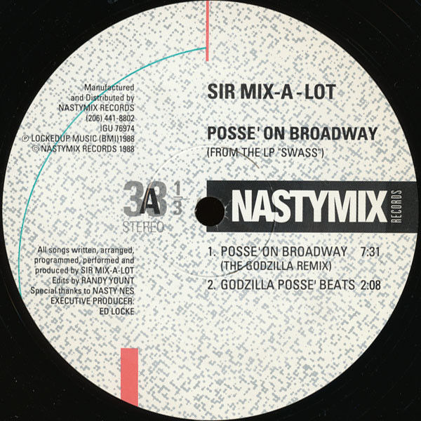 Miniatura: Sir Mix-A-Lot – Posse' On Broadway / Single 12"