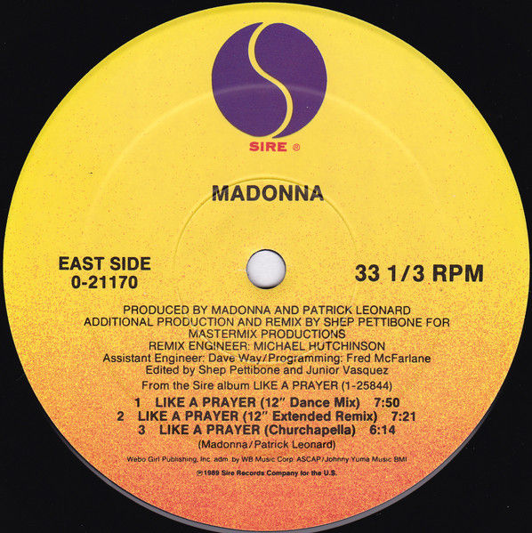 Miniatura: Madonna – Like A Prayer / Vinil Single Importado