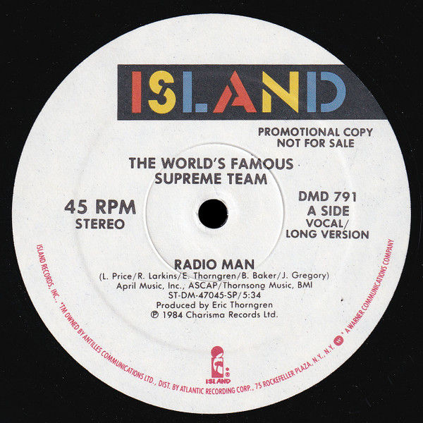 World's Famous Supreme Team – Radio Man / VINIL 12"