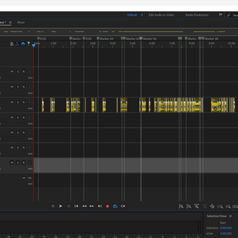 Here I worked on the Multitrack