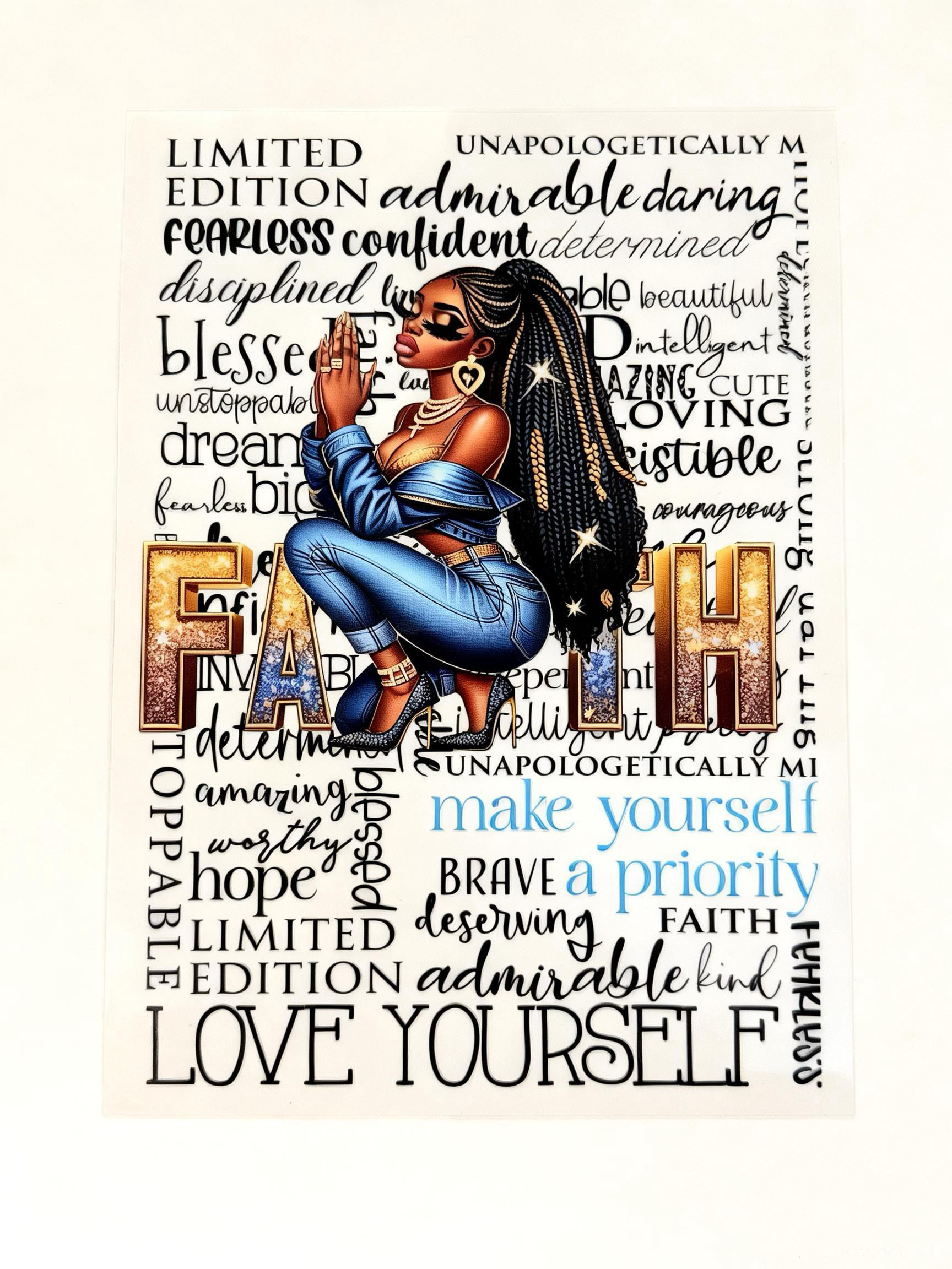 Bag First Feelings Later - A5 Journal UV DTF